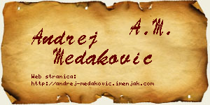 Andrej Medaković vizit kartica